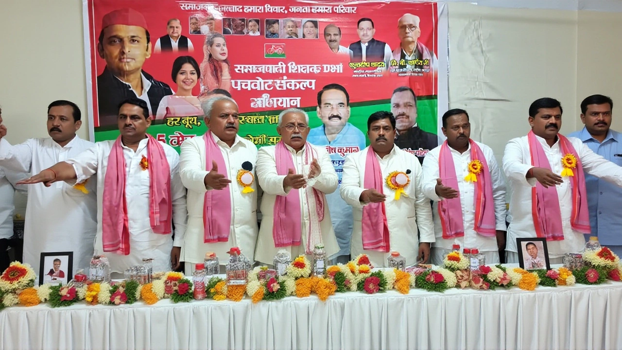 SP's '5 Votes' Strategy: Power Show in Mirzapur